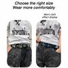 Metal Alloy Buckle Studded PU Belt Camo Print Punk Street Belt Hip Hop Waist Belt  Street Outfit