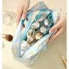 Women's Makeup Bag  3pcs Set Macaron Printed Wash Bag Travel Essential Portable Storage Bags Waterproof Cosmetic Bag Bath Bags