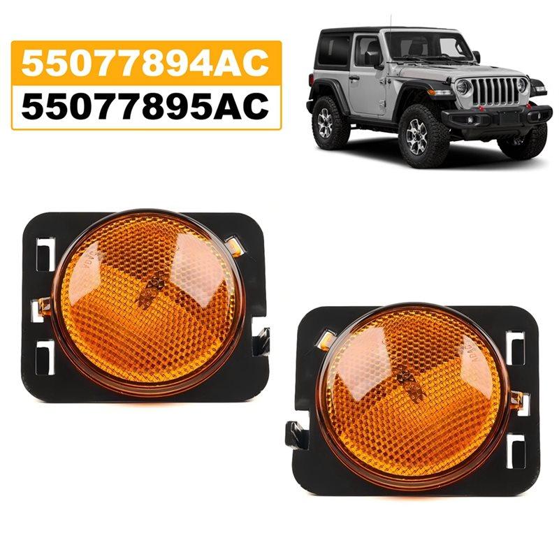 Versatile 2PCS Side Repeater Lamp Light Side Marker Lights Left+Right For Jeep