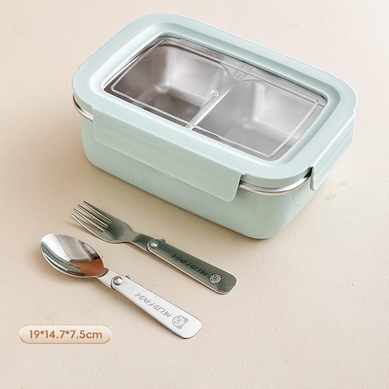 Divided Bento Lunch Box Detachable Lid Student Portable Large Capacity Sealed Lunch