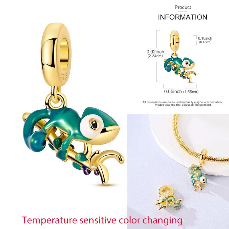 Original Copper Charms Bead Pendants Gold Animals Charms For Women Fit Original Bracelet Fashion Diy Accessories