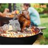 Supporto per pollo arrosto per barbecue all'aperto Supporto portatile per pollo in lattina di birra per griglia Supporto per griglia per pollo alla birra in acciaio inossidabile lucidato