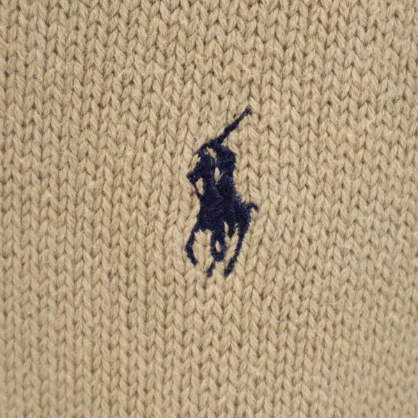 Polo by Ralph Lauren 90s Old Long sleeve V-neck cotton sweater L knit Men's Used