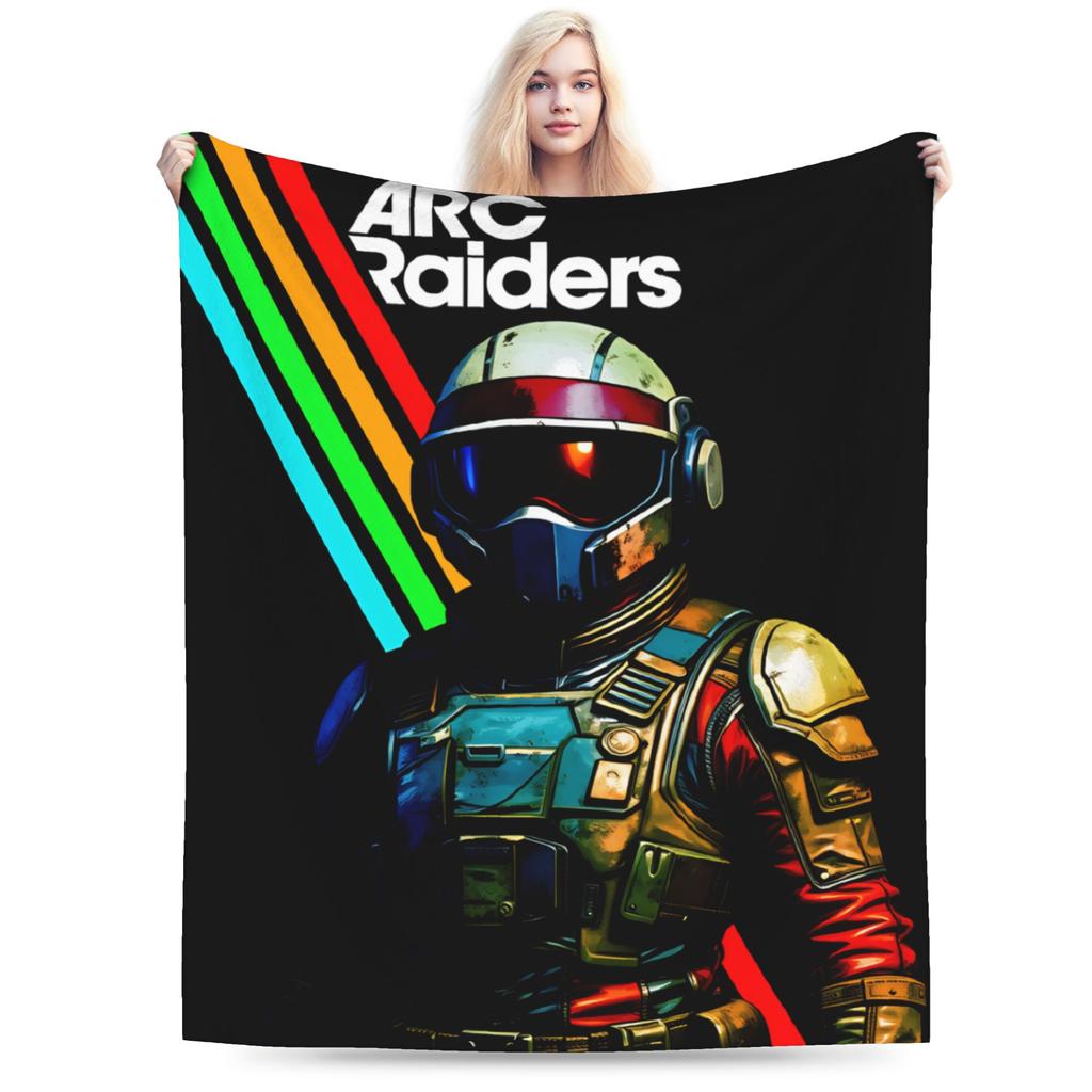 Soft Blankets Kids Adult Decorative Vintage Arc Raiders Dude I Said Friendly Throw Blanket  Flannel Bedspread Sofa Bed Cover