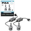 PIAA 6000K Brilliant White LED Light Vehicle Inspection Pack of X7387 Headlight/Fog Bulbs, 12V, 28W, Hi4000/Lo3000lm, H4, 2-Year Warranty, Compliant,