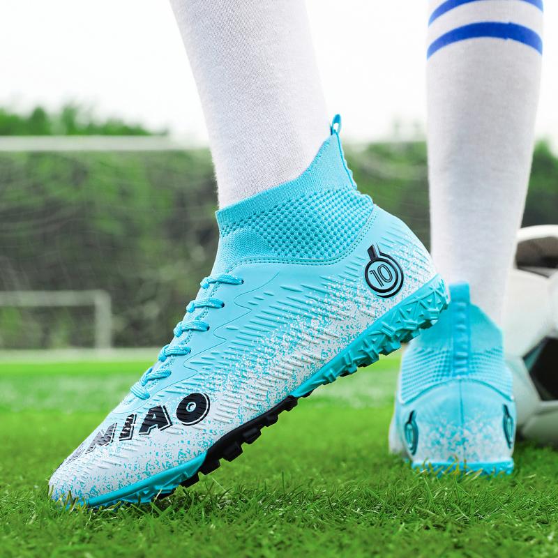 Мужские футбольные бутсы с высоким берцем и носками — фото 18