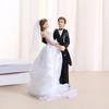 Resin Couple Figurine Wedding Cake Decoration For Anniversary Party Durable Friendly Home Display