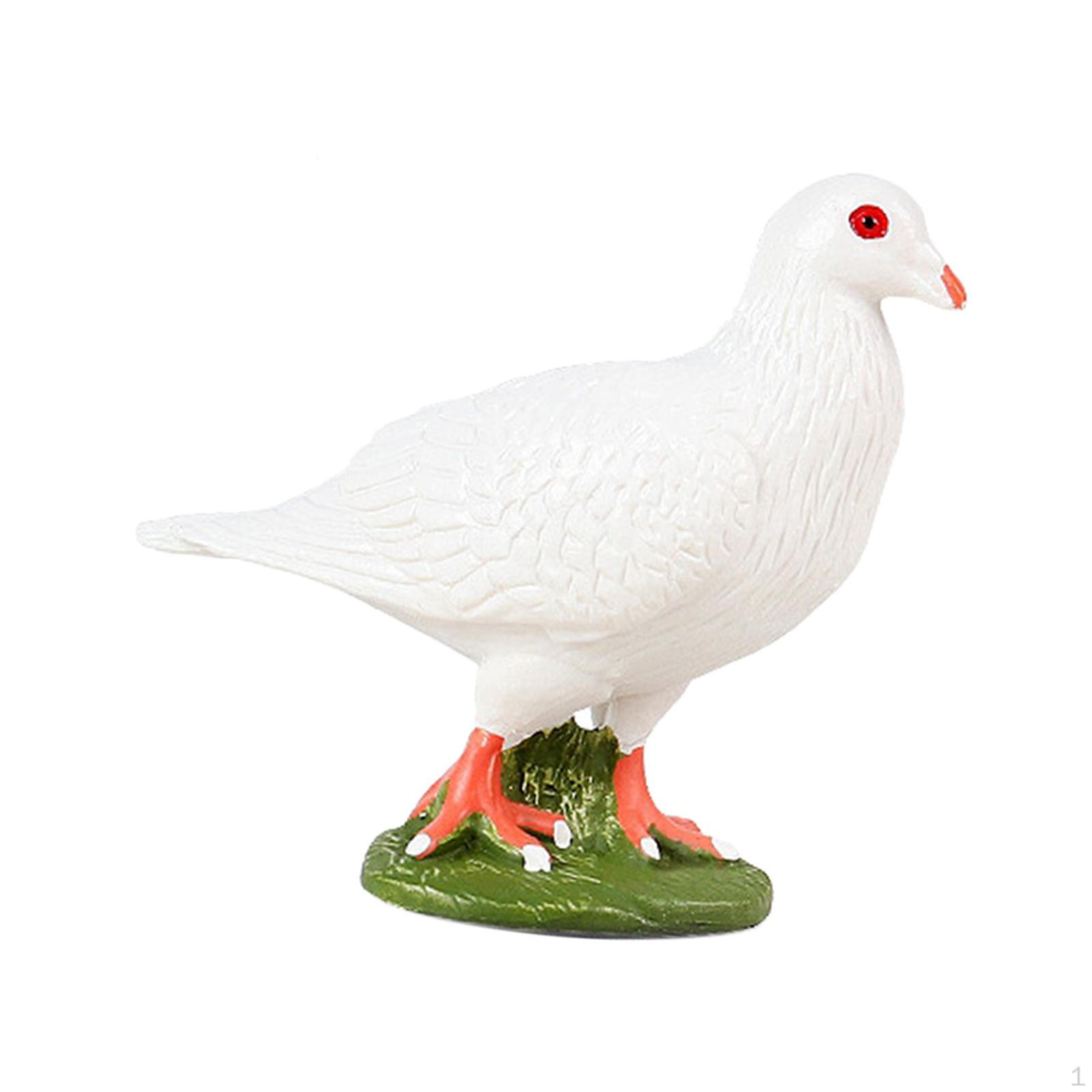 

Bird Figurine Ornament Fine Workmanship Statue for Bookshelf Desktop Style D