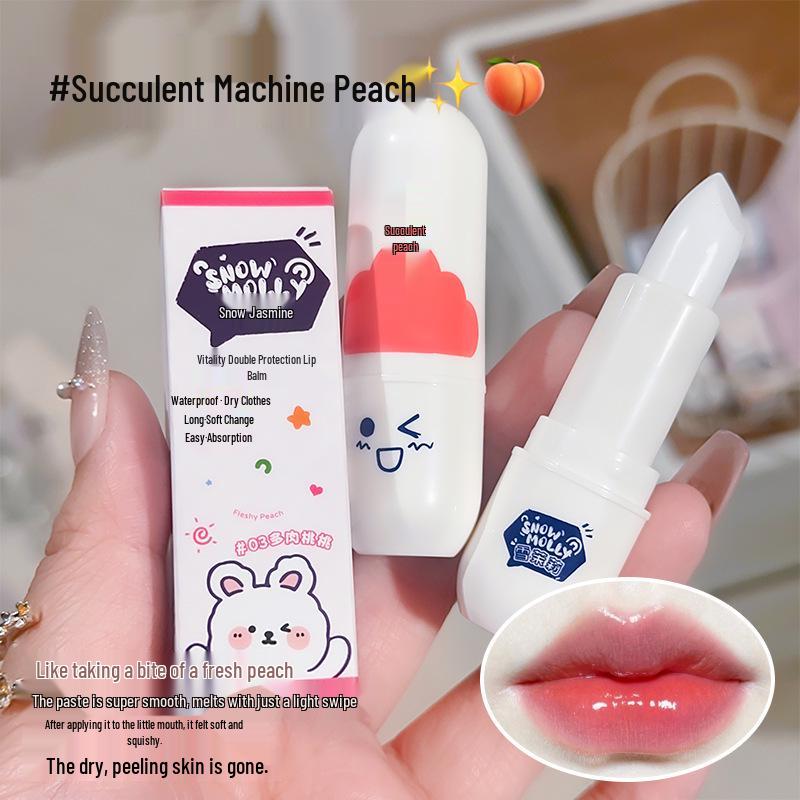 

Бальзам для губ «Снежный жасмин» - Увлажняющий и питательный уход с растительными экстрактами для осени/зимы, Отшелушивающий и против трещин.