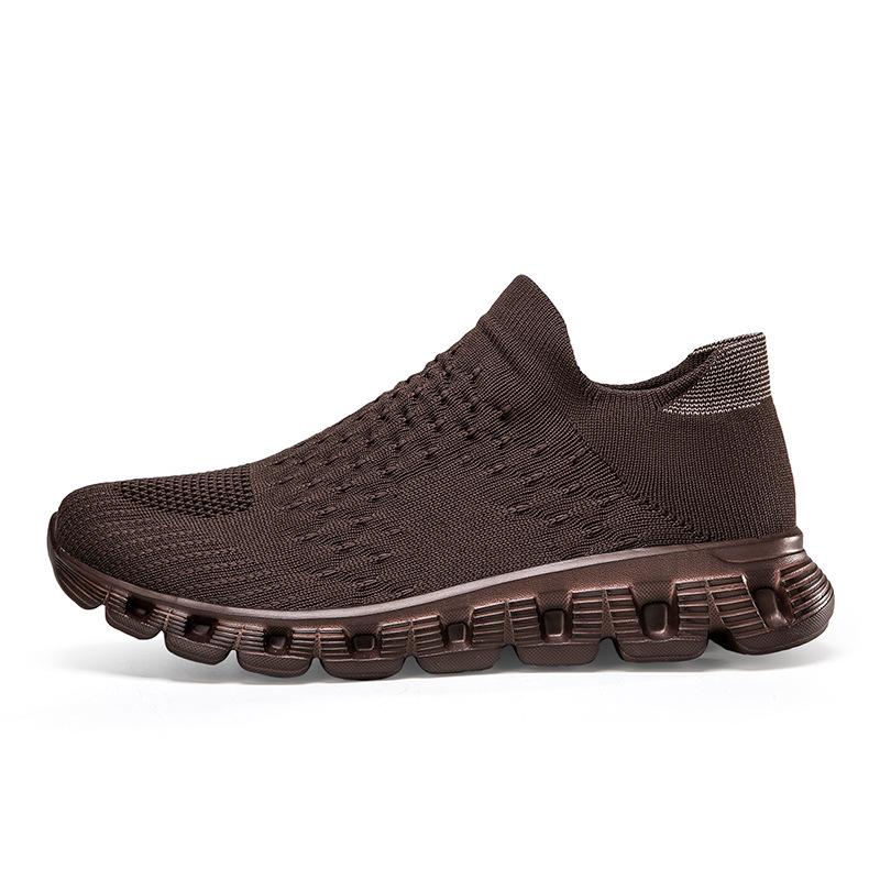 One-pedal Large-size Fly-woven Men's Shoes, New Soft-soled Non-slip and Breathable, Couple Socks, Shoes, Sports Shoes