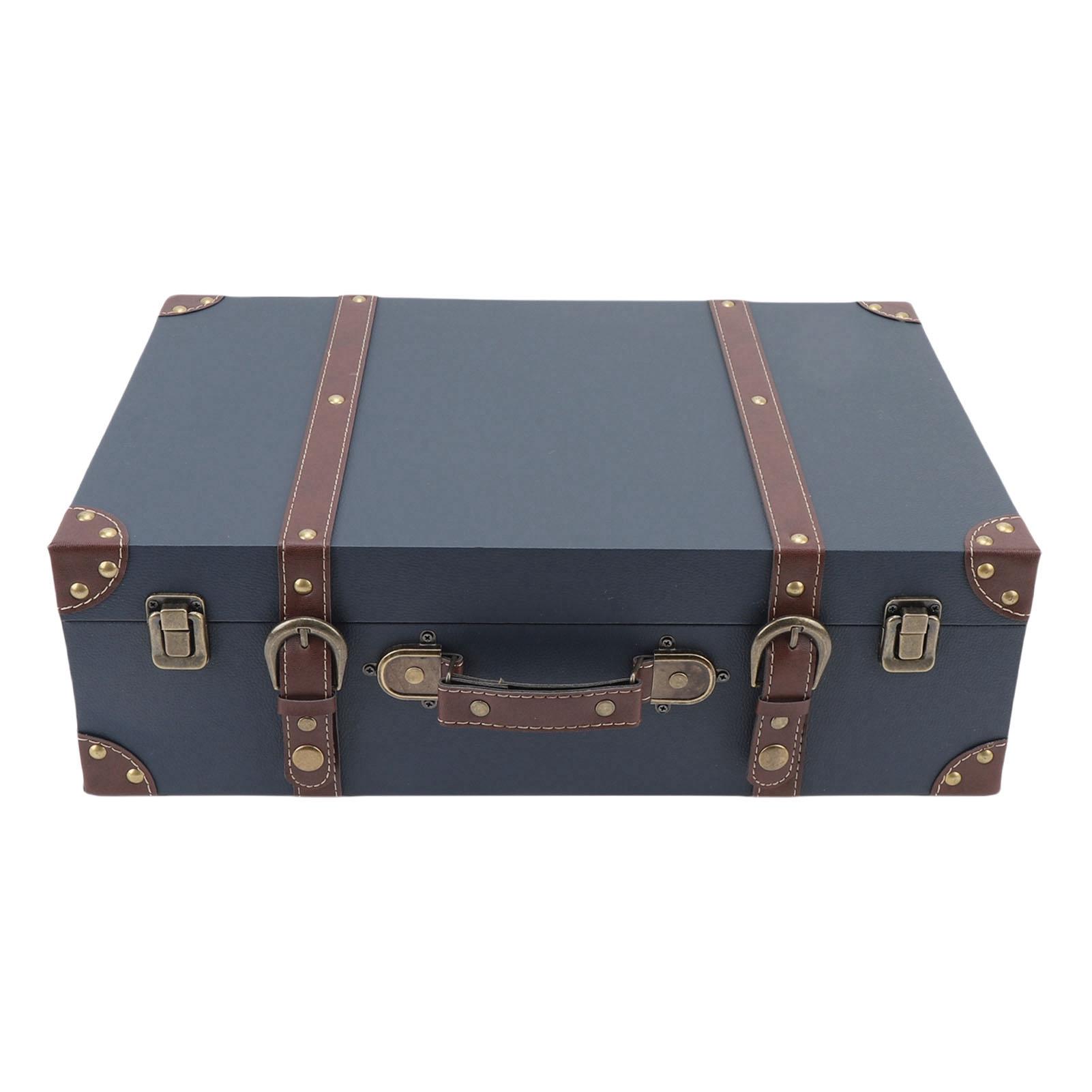Vintage Koffer Doos Reis   Decoratieve Opbergruimte Retro Bagage Decoratie voor Verjaardag Bruiloft Decoratie Fotografie Props