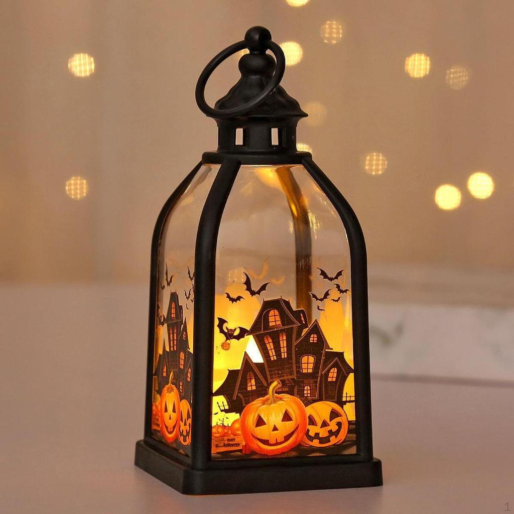 Halloween Hanging Lantern, Spooky Atmosphere, Indoor Decorative Light, Ideal for Desk, Pathway,