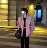 Korean Style Men's Vintage American Leather Biker Jacket - High-End Short for Spring & Autumn
