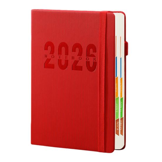 2026 Planner JAN. 2026 - DEC. 2026 Daily Weekly Monthly Calendar Planner with Faux Leather Cover for Men Women Business Student
