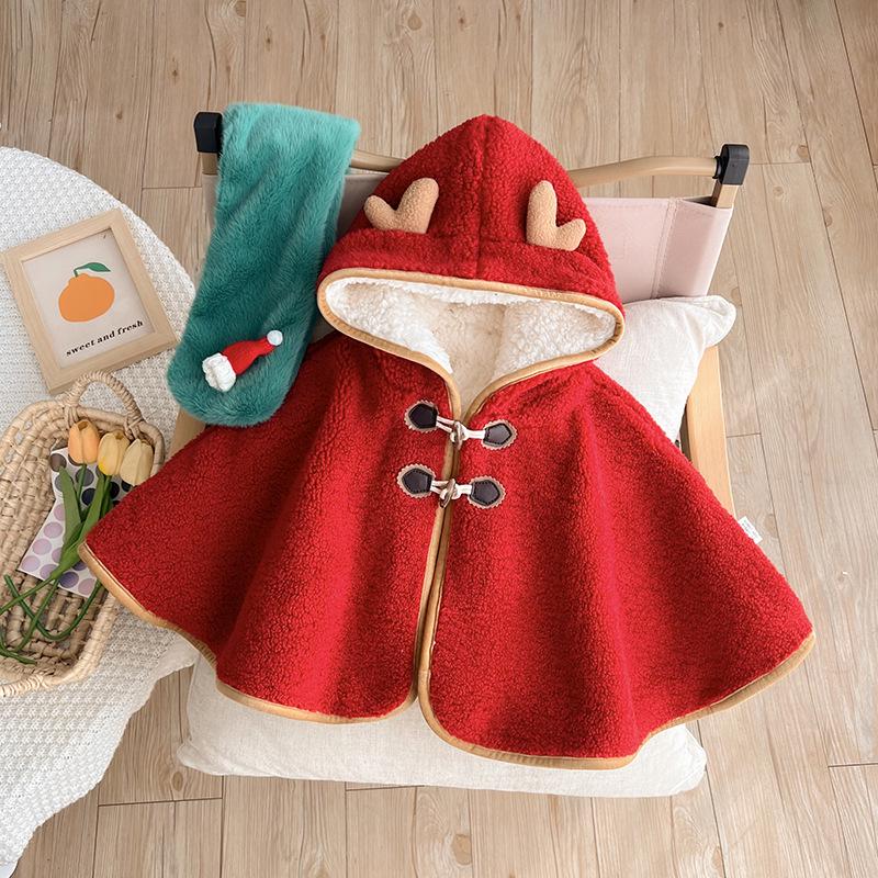 Pelerină Palton Super Drăguț de Pluș pentru Bebeluși pentru Toamnă și Iarnă