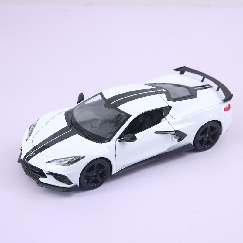 Meichitu Alloy Racing Car Model - Corvette Stingray Coupe Simulation Gift.