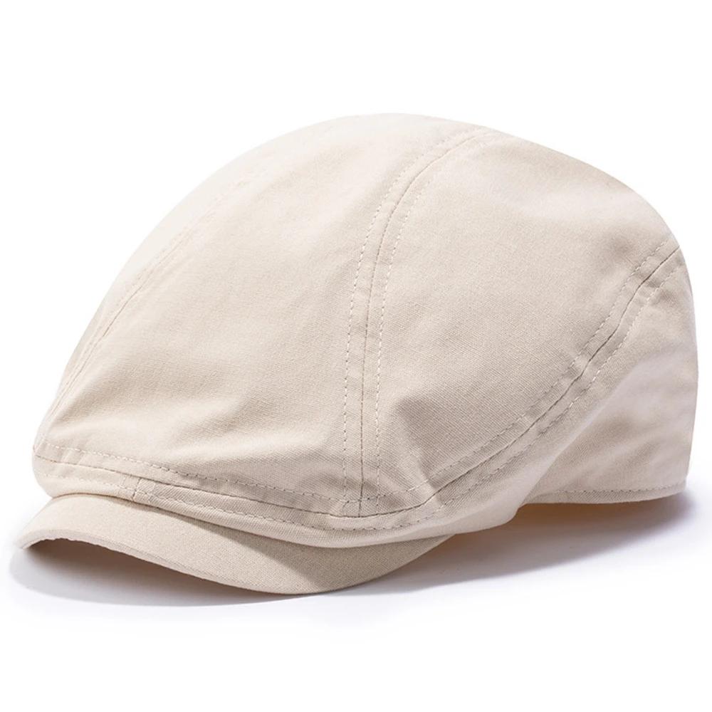 Casquette gavroche grande taille XL 64 cm pour homme Casquette plate vintage Gatsby en coton pour papa Casquette octogonale mode femme Casquette de chauffeur de taxi