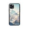 Black tpu case for iphone 5 5s se 2020 6 6s 7 8 plus x 10 XR XS 11 12 mini pro MAX back cover Winter Snow Mountain Scene