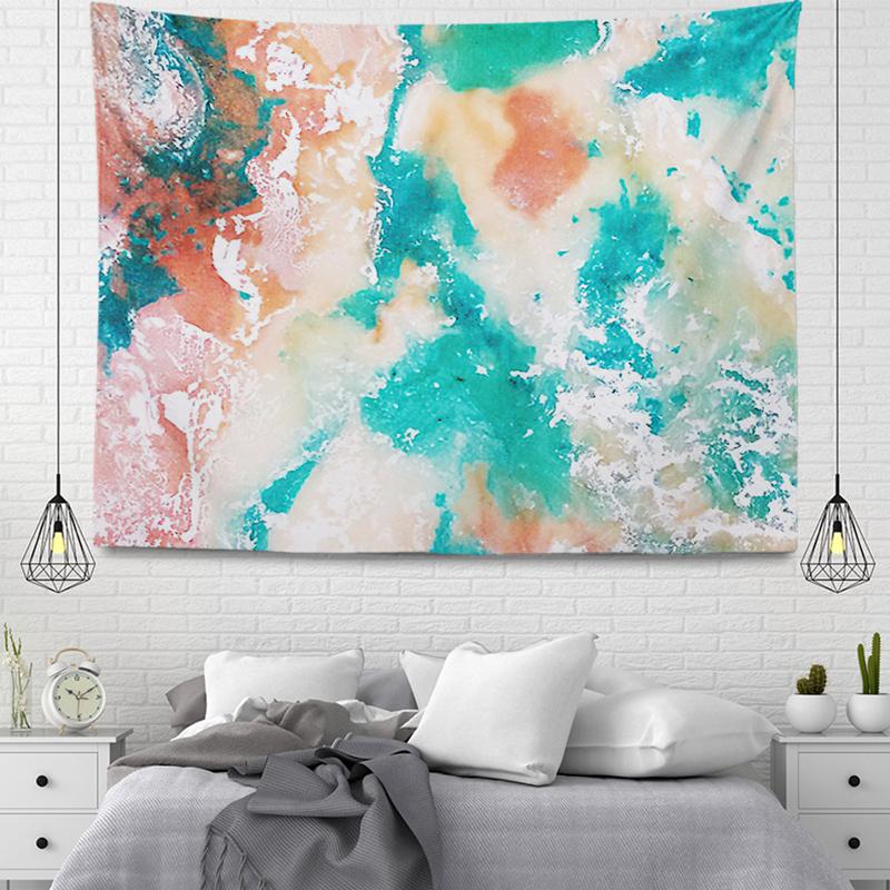 Summer Seaside Waves Sunset Beautiful Scenery Printing Pattern Tapestry Home Living Room Bedroom Wall Decoration Tapestry