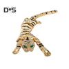 Spilla Spilla Strass Lucidi Intarsiati Forma di Tigre Distintivo Antiruggine Leggero Pieghevole Spilla Tigre Accessori Moda