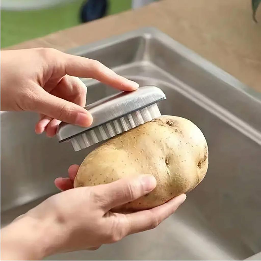 Lebensmittelreinigungsbürste Küchenspülen, Gemüse, Kartoffeln, Krebse und Krabben Nylonbürste Multifunktionsbürste