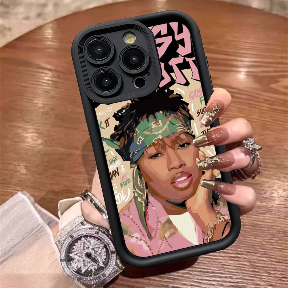 Rapper Missy E-Elliott For IPhone 17 15 13 12 11 14 Pro Max X XR XS 16 Plus Shockproof Candy Back Cover