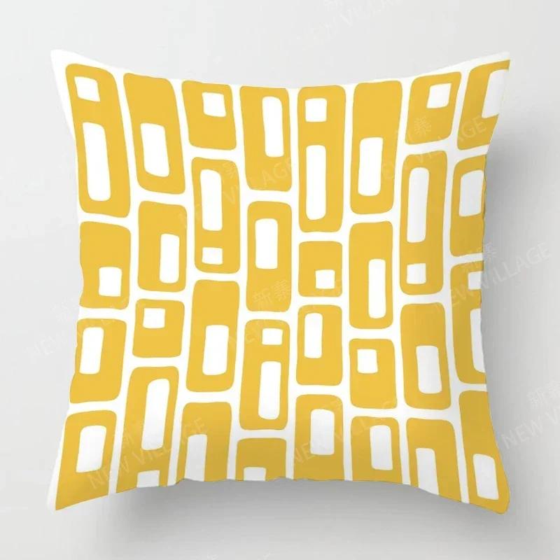 Nordic Fall Home Decor Autumn Throw Pillow Case Sofa Cushion Cover Modern  Geometry