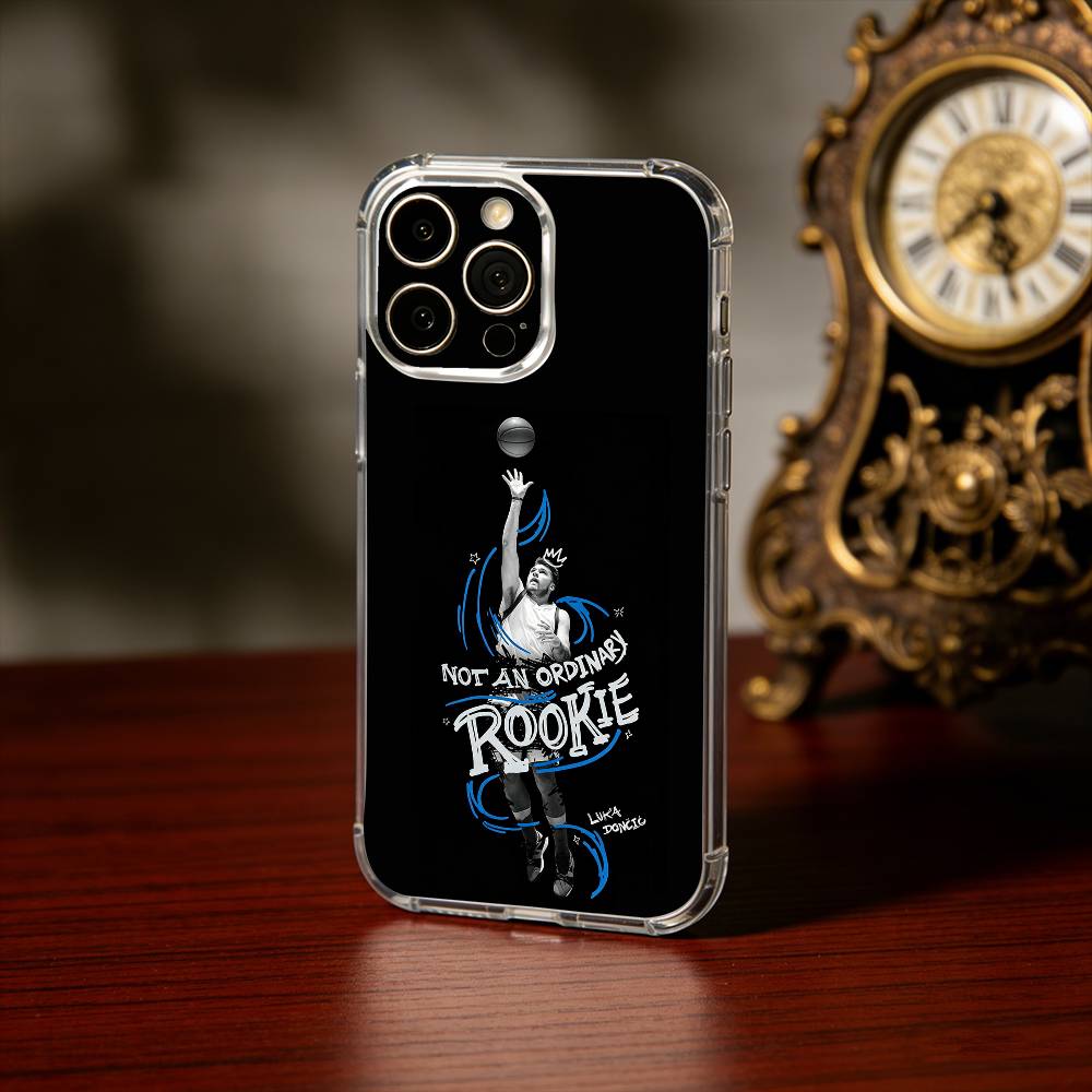 COOL L-Luka Doncic 77 Phone Case For iPhone17,16,15,14,13Pro Max,us,Soft Silicone Transparent Cover
