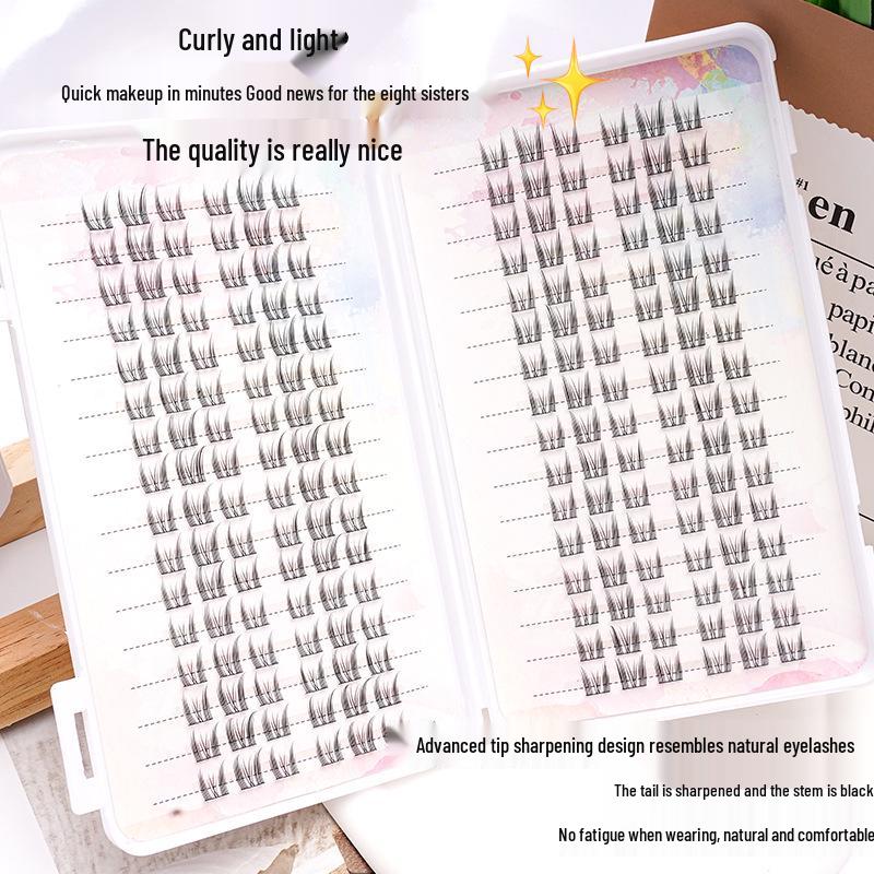 Lazy Trilogy Sunflower False Eyelashes: Pure Wild Fox Series, Little Devil & Small Flame Lower Lashes.