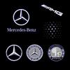2 Stück Auto Tür Willkommen Mercedes Benz Licht Logo Emblem AMG A C E GLC GLA GLE GLB Klasse W177 W205 W212 W213 X253 X156 W166 X247
