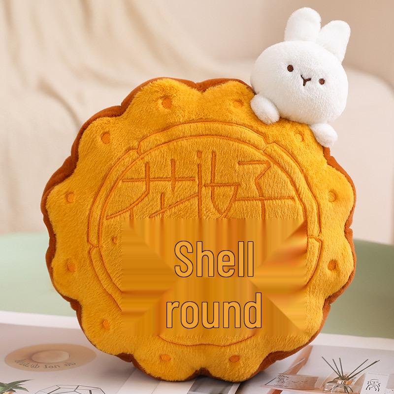 Creative Mooncake Plush Doll Pillow - Small Pendant for Mid-Autumn Festival & Corporate Gifts