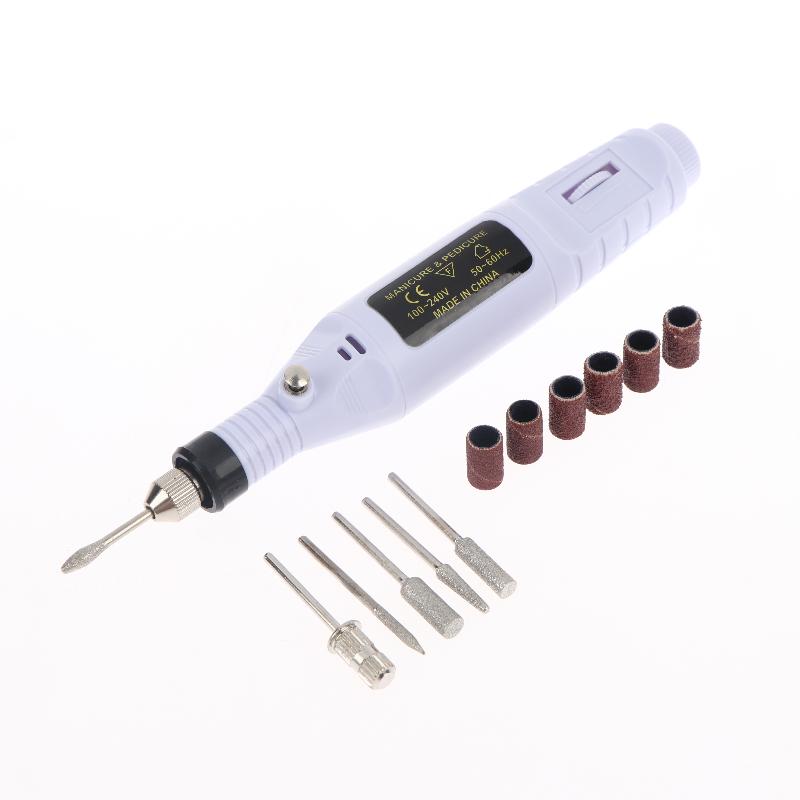 Electric Nail Sander Machine Adjustable Speed Drill Set for Acrylic Gel Nails Removal and Shaping