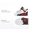Youth Cement Nemesis Shock Absorption Non-Slip Wear-Resistant Breathable Mid-Top Basketball Shoes Kids Sneakers White Black Red A312131153A-1
