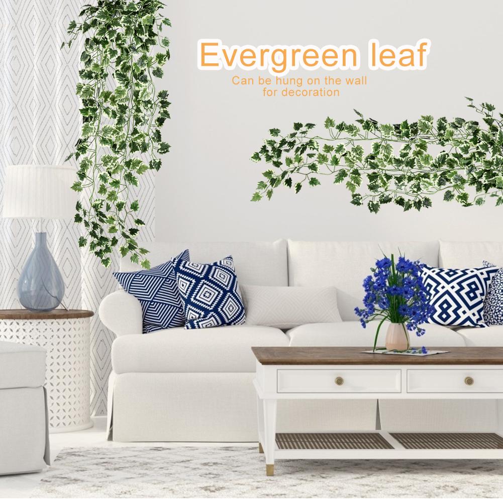 Artificial Eucalyptus Leaf Rattan Fake Hanging Plant Faux Greenary for Outdoor Wedding Party Home Decor