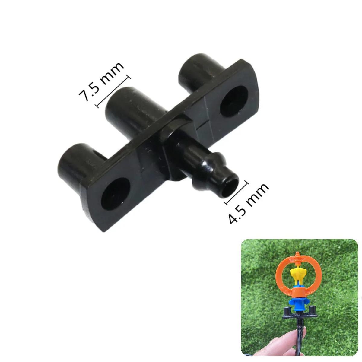 

7.5mm Mountain-shape Nozzle Bracket Joint 4/7mm Hose Barbed Garden Greenhouse Drip Irrigation System Sprinkler Head Holder 50Pcs