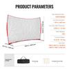 Barricade Backstop Net, 16x10 Ft Ball Sports Barrier Netting, Portable Practice Equipment with Carry Bag, Protection Screen for Baseball Softball