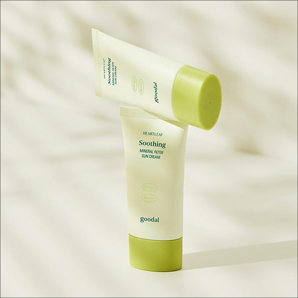 [Goodal] Houttuynia Cordata Calming Mineral Sun Cream SPF50+ PA++++ Duo Set - 50ml x 2 (1+1 Pack) | Olive's K-beauty
