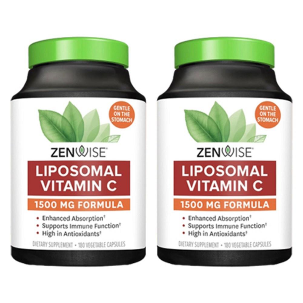 Genwise Liposomal Vitamin C 1500mg Vegetarian Capsules 180 Tablets 2 pcs