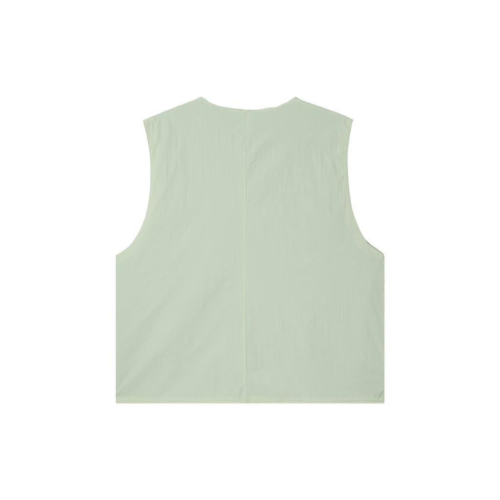 Nike Sportswear Tech Pack Solid Color Zip Warm Sleeveless Vest Men Vests Light-Olive-Green Gray FQ3864-371