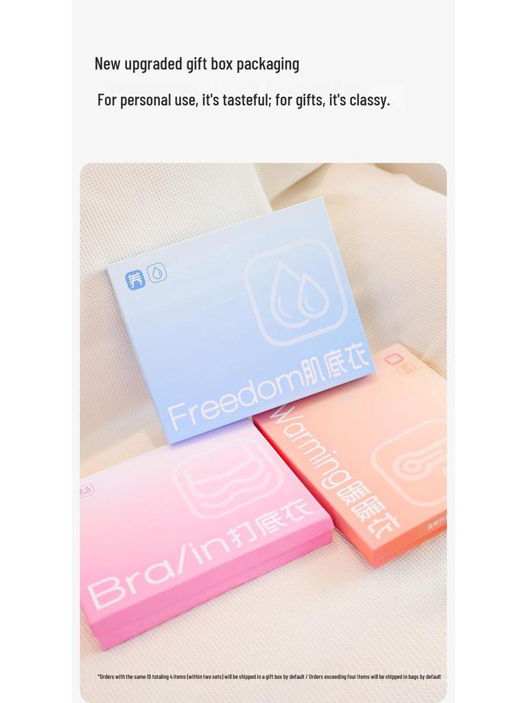 10A Antibakterielles Tencel Modal Damen Nahtloses Warmes Unterwäscheset - Herbst/Winter