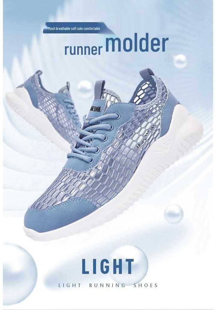 Summer 2023 Men's Mesh Breathable Casual Shoes - Lightweight, Hollow Design.