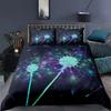 Black Dandelion Bedding Set And Pillowcase Single Twin Queen King Size Super Soft Autumn Home Textile Luxury Duvet Cover