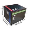 3 in 1 Plyometric Jumping Box Portable Plyo Box Home Gym Strength Training Plyo Case for Fitness Gym Conditioning