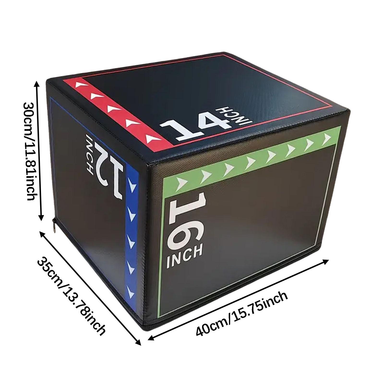 

3 in 1 Plyometric Jumping Box Portable Plyo Box Home Gym Strength Training Plyo Case for Fitness Gym Conditioning