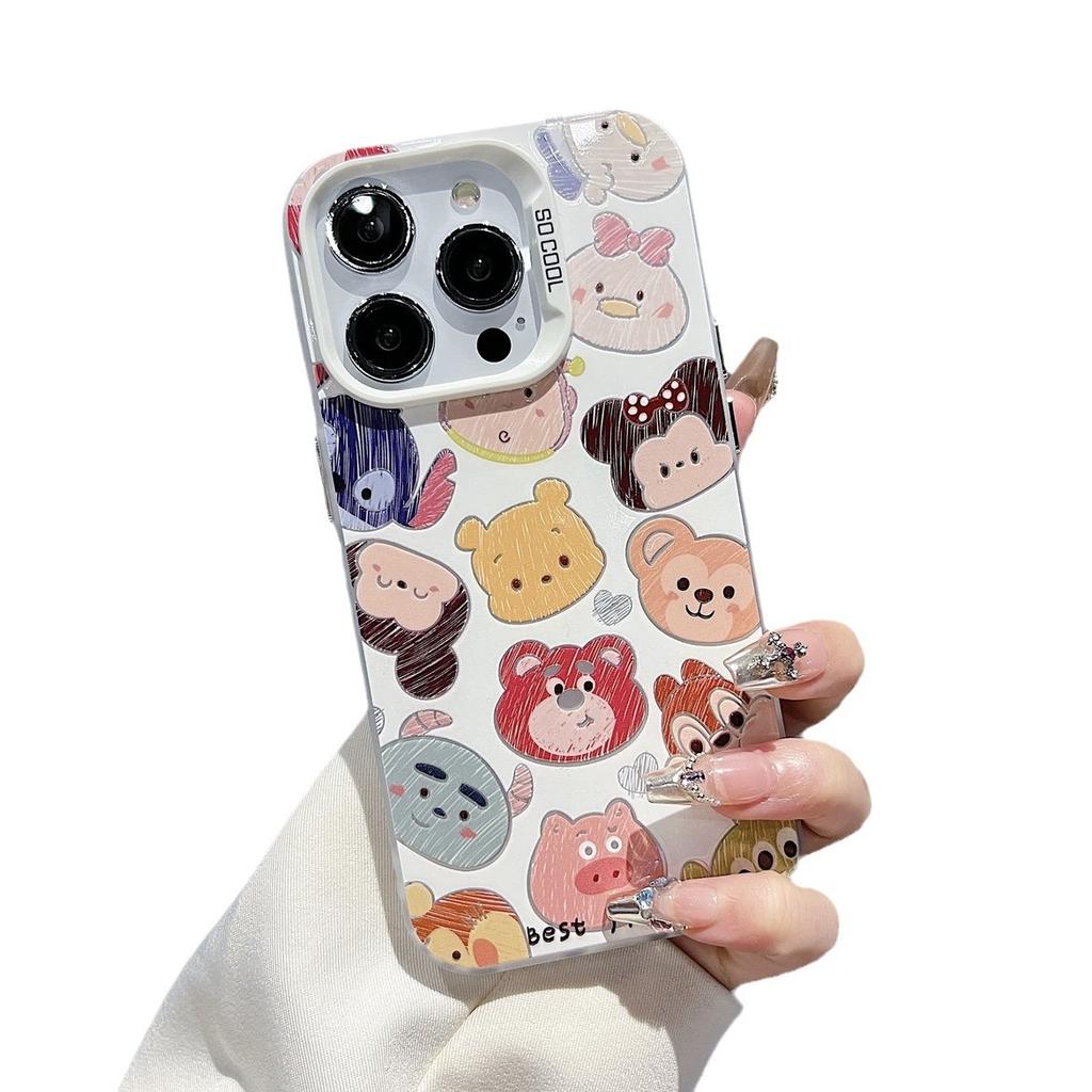 Applicable to iphone11/11pro mobile phone case Apple 11promax domestic Huawei oppo cartoon full screen animal