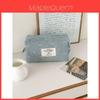 Denim Bow Tie Octagon Storage Bag With Zipper For Daily Use And Fashion Accessory