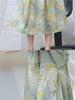 Elegant Summer Dress for Women 2026: Short Sleeve, Slimming Printed Skirt for Middle-Aged and Elderly Moms