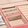 Elegant Three-Layer Jewelry Box: High-Capacity Storage for Necklaces, Earrings, and Rings