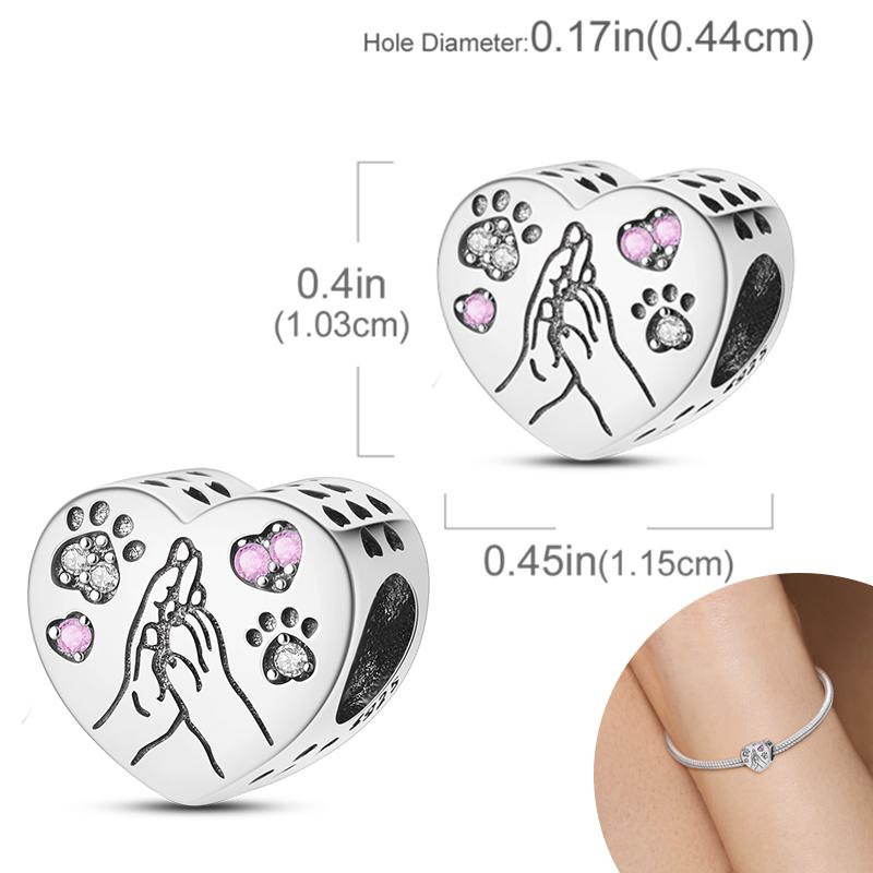 New Copper Plated Cute Dog Pets Charms Beads Fit Original Bracelet Charms Diy For Women Pendant Beads Jewelry Gift