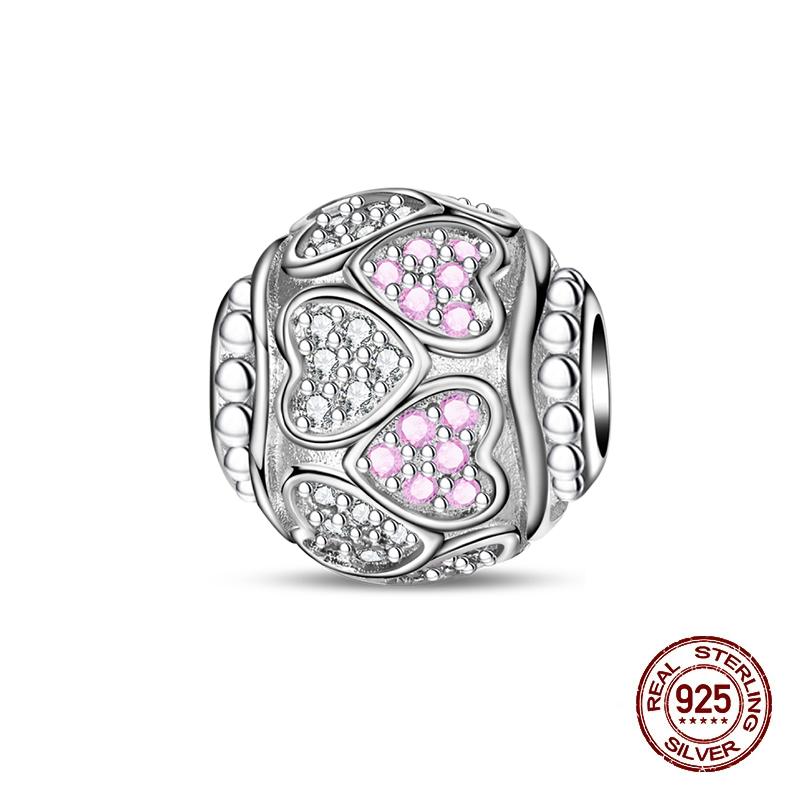 New Silve Charms Beads Love Rubik'S Cube Dreamlike Princess Charms Accessories For Bracelets Woman Jewelry Gifts